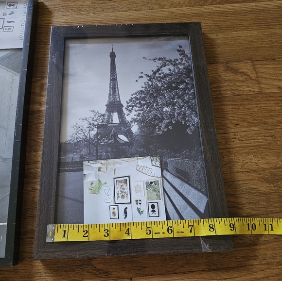 Americanflat Black Picture Frame Bundle of Qty 2 New In Package 8x12 & 8x16 - Picture 3 of 8
